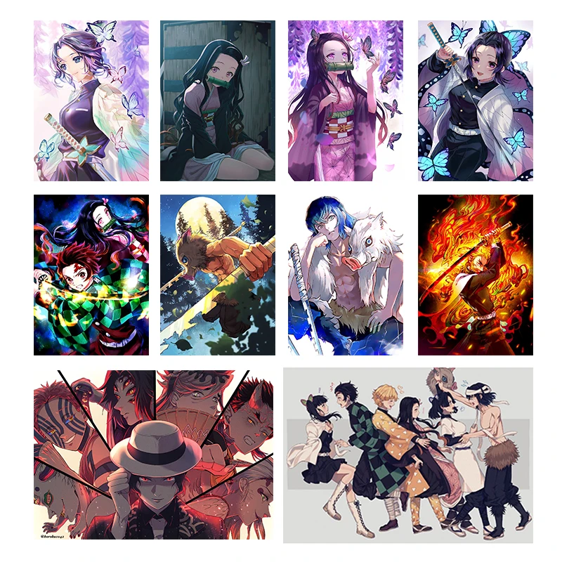 

Demon Slayer Nezuko Anime Poster Picture Canvas Painting Print Modern Home Sofa Background Wall Baby Room Art Decor