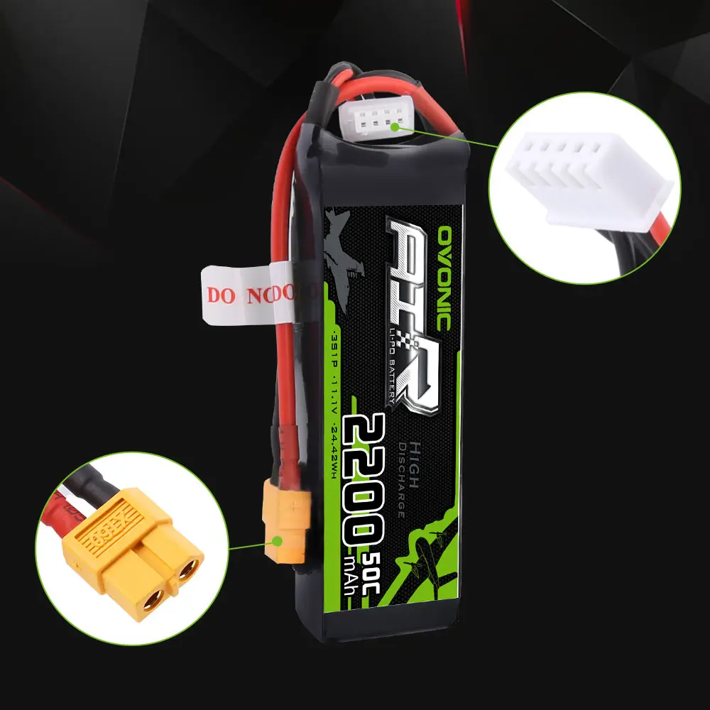 2 упаковки ovonic 3s 111 v 2200mah 50c lipo батарея с ра