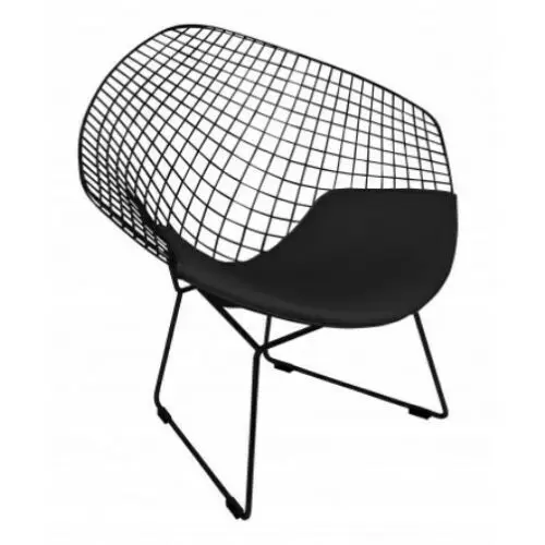 Кресло Bertoia со стразами и черной окрашенной подушкой|Стулья для кафе| |