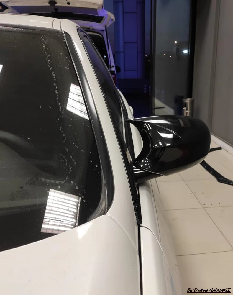 Чехол для зеркала летучая мышь BMW 3 серии E90 2008 2009 2010 2011 глянцевые черные крылья