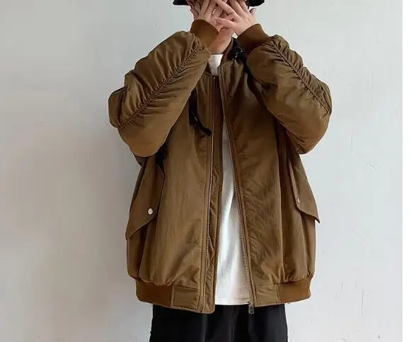 2022 kanye west new autumn and winter jacket men's pilot casual Homme all-match street tide tyga baseball uniform | Мужская одежда