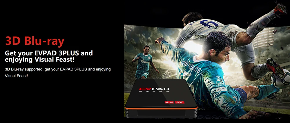EVPAD 3 плюс Обновление 3D Blu-Ray Android tv BOX 2G32G с бесплатным ТВ Корейский Японский малайский SG CN HK TW Таиланд индонезийская Америка