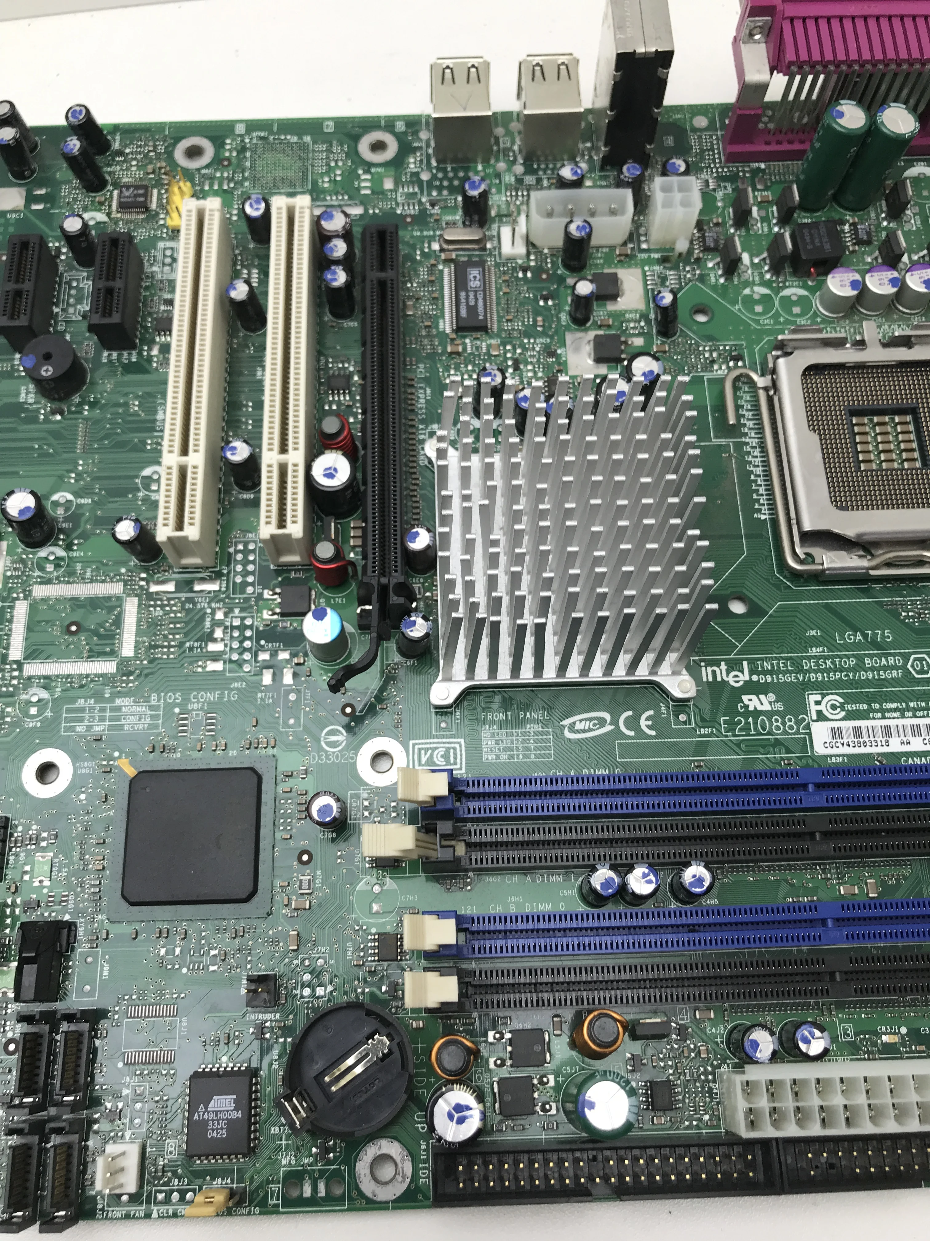 Intel desktop board 01 ices-003. материнская плата intel dq963fxck.