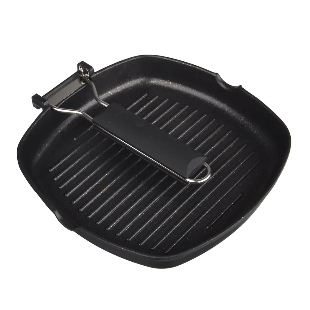Frying pan grill 24*24 cm cast with non-stick coating induction | BBQ Grills