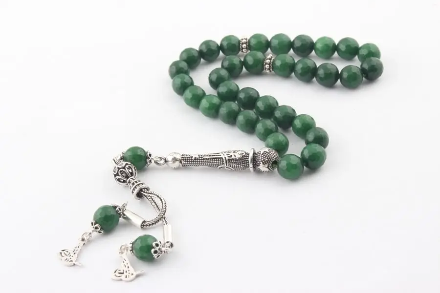 

Натуральный кварцевый камень, серебро 925 пробы, кисточка, 33 Akik, четки, молитва, тасбиh, четки для мужчин и женщин, искусственная кожа из Турции