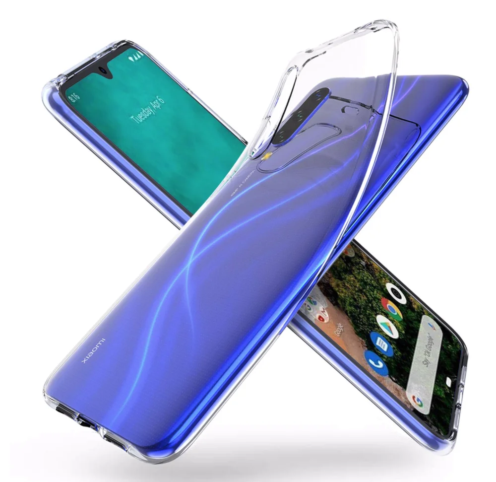 Чехол для XIAOMI Mi A3 прозрачный гелевый 100% защищает ваш телефон от ударов царапин и