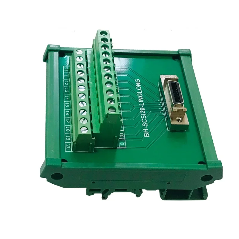 SCSI20P SCSI 20P MDR Женская разрывная плата адаптер модуля клеммы монтажная DIN-рейка HPCN20P