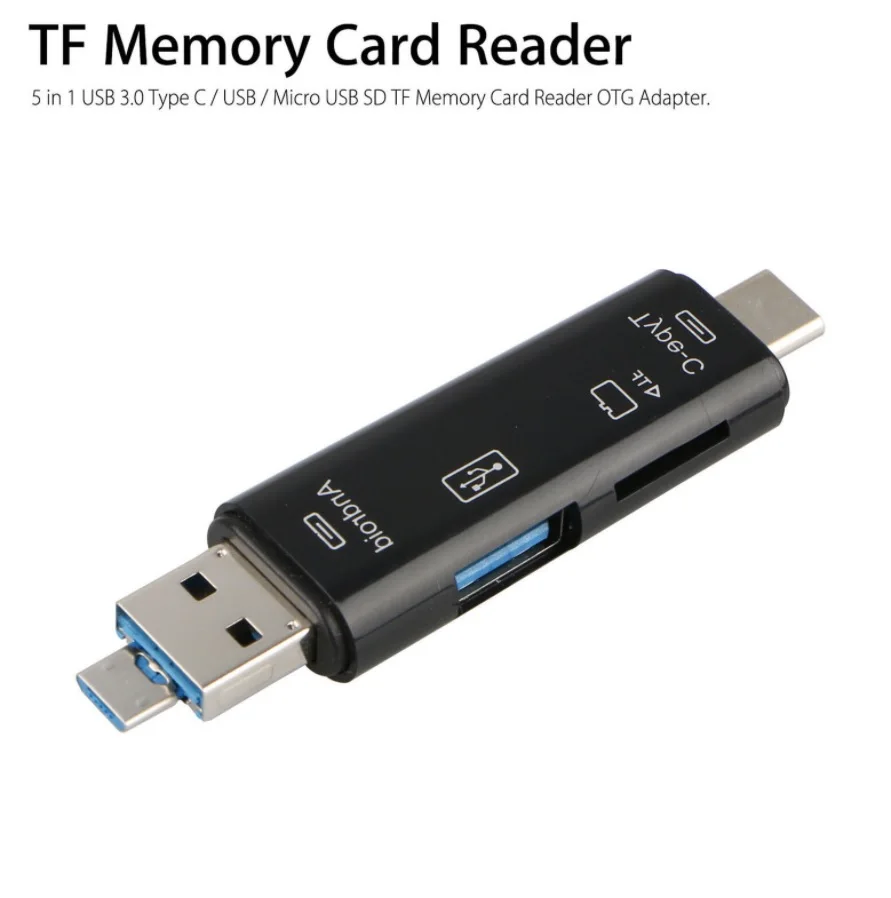 

USB / Micro USB SD TF Memory Card Reader OTG Adapter
