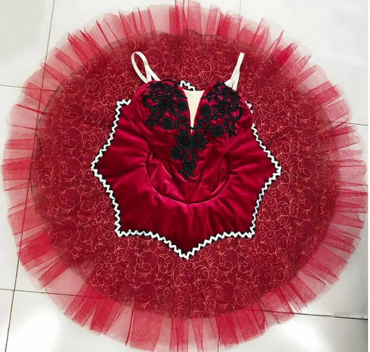 Профессиональная балетная пачка балерина красная принцесса балетные костюмы