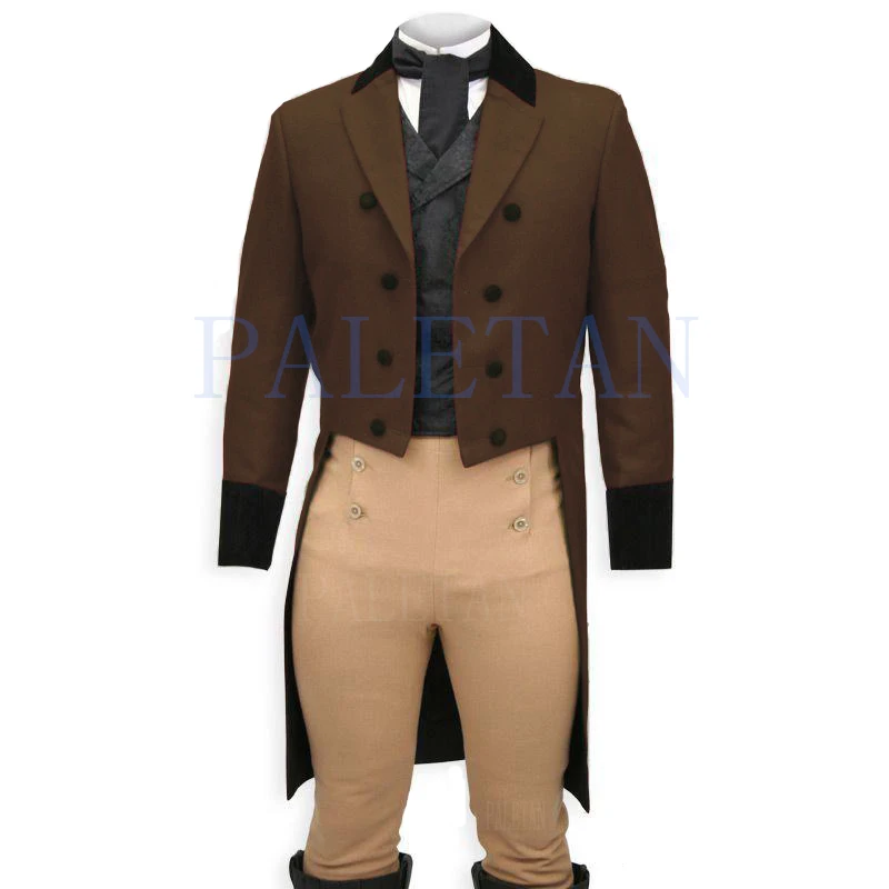 Man Long Coat Peaked Lapel Mens Stage Clothes Three Pieces Waistcoat Vest Custom Male Suit Peaky Blinders (Jacket+Pants+Vest) images - 6
