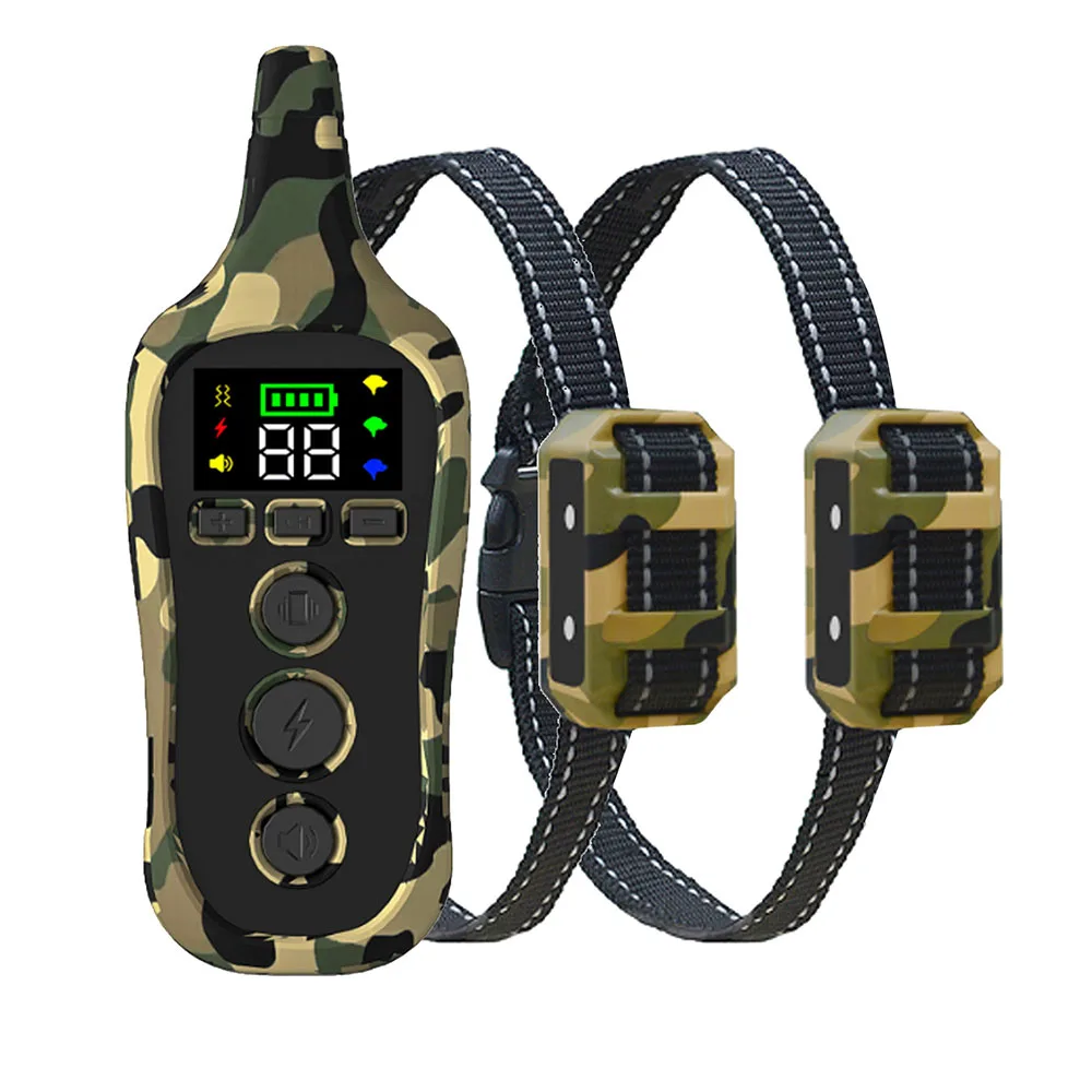 

For 2 Dogs Remote Control Bark Stopper Dog Trainer 880 Pet Supplies Ultrasonic Electric Shock Collar Training Dog Barking