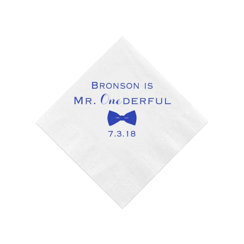 Pаспродажа Персонализированные салфетки Mr ONE-derful Birthday для первого дня рождения