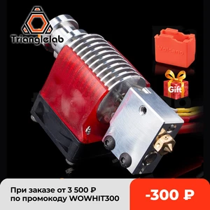 Trianglelab V6 Volcano Hotend 12 В24 В пульт дистанционного управления с J-образной головкой и кронштейном охлаждающего вентилятора для v6 Hotend для PT100