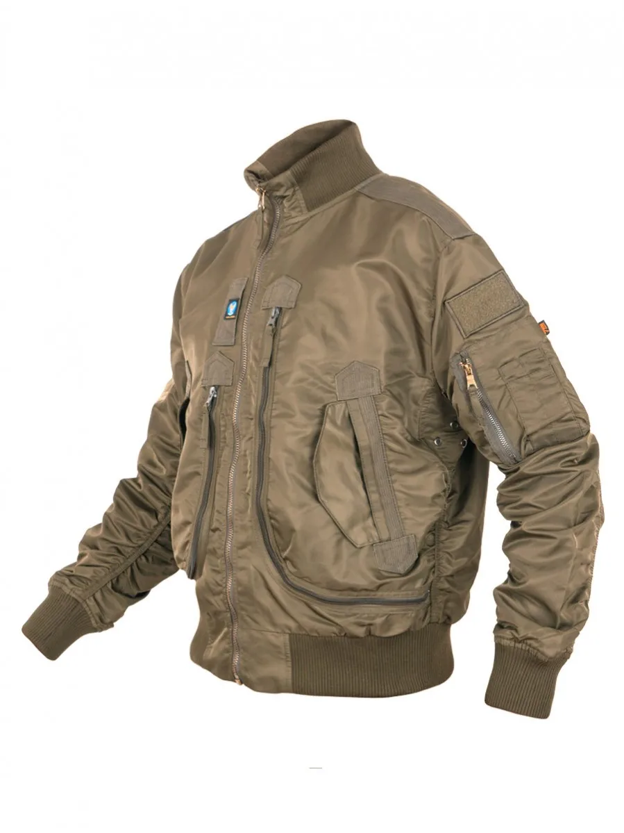 Куртка Пилот мужская (бомбер) демисезонная 762 Armyfans G056A цвет Хаки (Khaki) CK-00002974 | Спорт