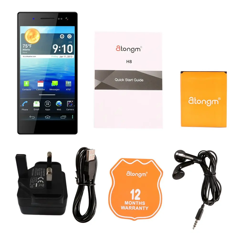 

Atongm G501 смартфон с 5,5-дюймовым дисплеем, восьмиядерным процессором MTK6592, ОЗУ 2 Гб, ПЗУ 16 ГБ, Android 5,0