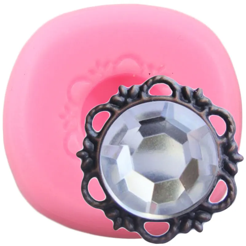 

Драгоценный камень рамка силиконовые формы Gem конфеты форма для полимерной глины Топпинг для кексов инструменты для украшения тортов из ма...