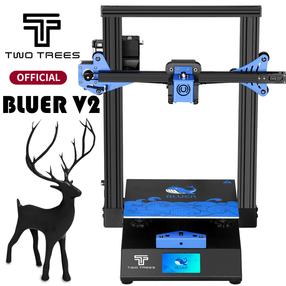 Twotrees 3D-принтеры синее I3 принтер с BMG Dual Drive экструдер 235x235 мм 3D Diy Kit 3 5-дюймовый Цвет