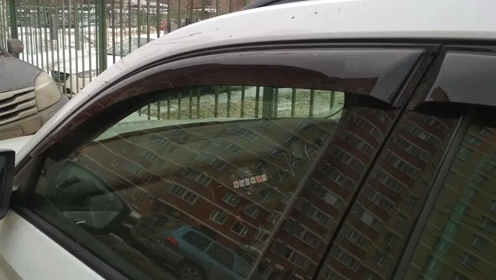 Ветровики для шкода скода кодиак кодяк дефлекторы окон дождевики окна козырьки