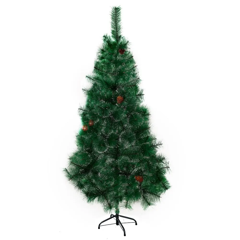 Елка искусственная Сосна пушистая с инеем и шишками сборная. Разные размеры | Дом