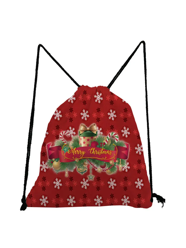 Рождественская Подарочная сумка со снежинками, Вместительная дорожная сумка для обуви, модная удобная женская сумка, мягкий складной экологически чистый рюкзак