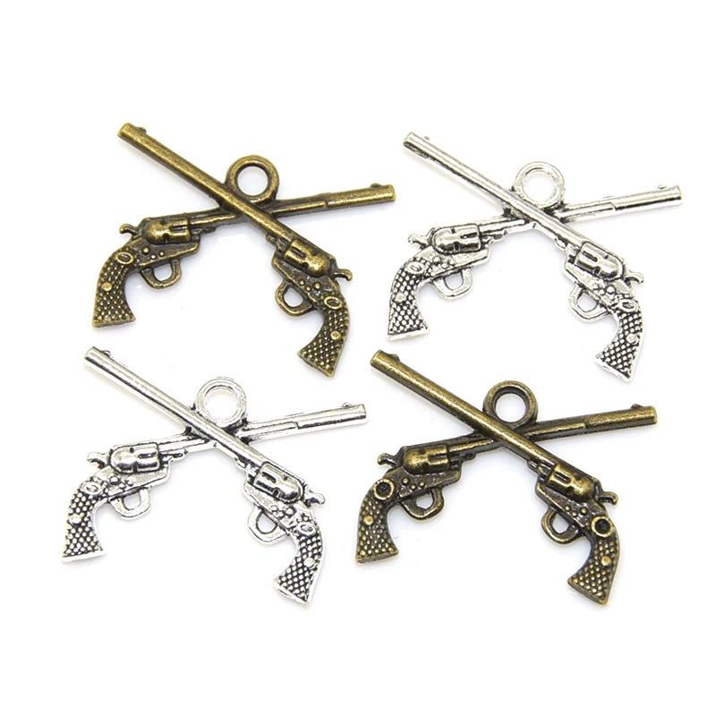 Оптовая продажа 10 шт. двухцветные бриллиантовые подвески из металлического