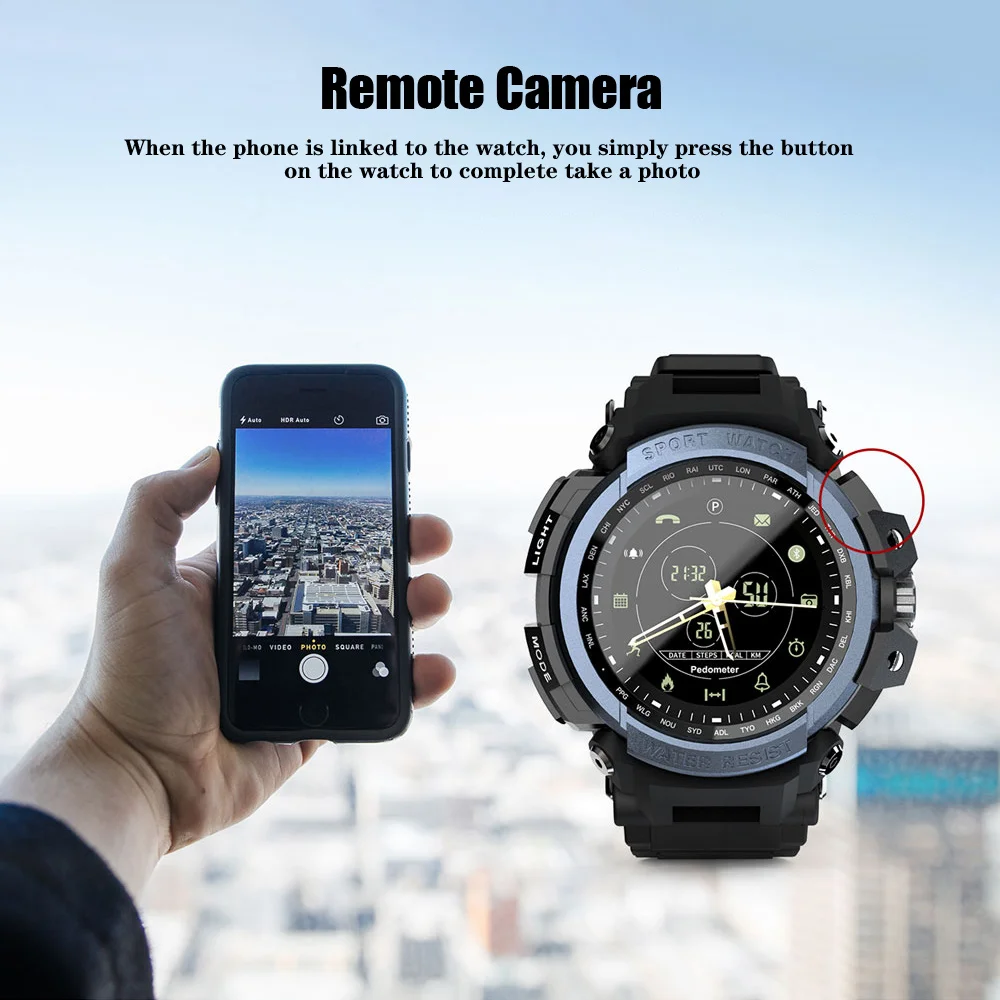 

TOMKAS Men Sport Smart Watch Professional Waterproof Bluetooth Call Reminder Digital Men Clock SmartWatch For IOS And Android