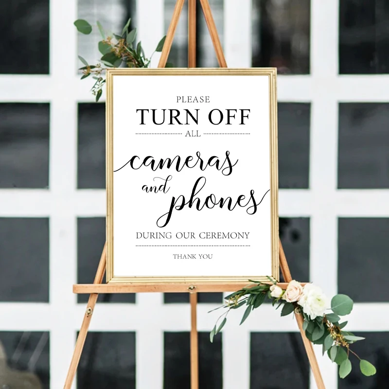 

Нет фотографий, Свадебный знак, холст, картина, знак на церемонию, без фотографий, без телефона, без камеры во время церемонии, принты