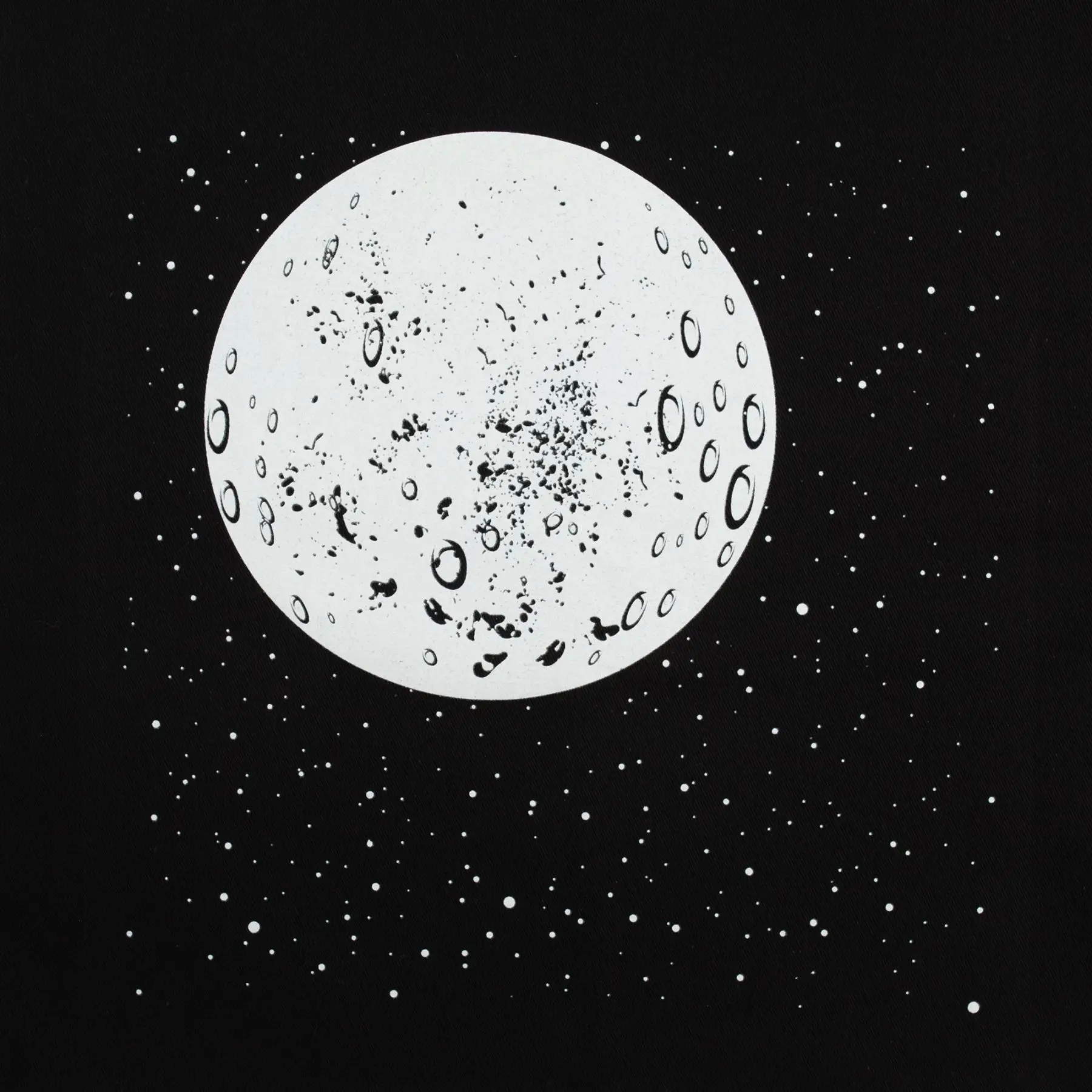 Canvas bag &quotwhat ever under the moon's with luminous print | Багаж и сумки