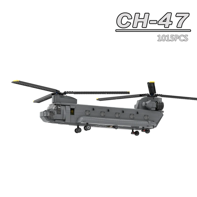 

New Creator Military Series Boeing CH-47 Chinook helicopter Model MOC Building Blocks Transport Plane Brick Toy Model for boys