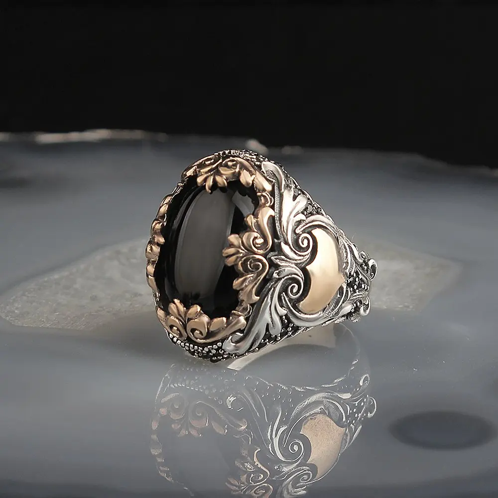 Мужское кольцо из серебра 925 пробы с рисунком Бэтмена | Украшения и аксессуары