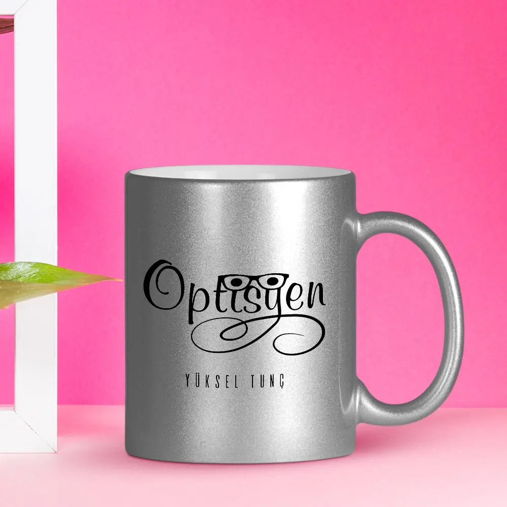

Personalized Professional Optician Silver Gilt Mug Cup-2