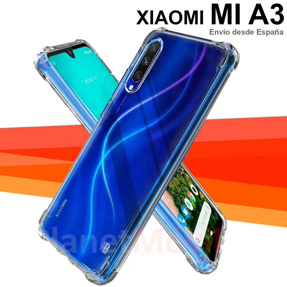 Премиум чехол подставка с усиленными углами совместим Xiaomi Mi A3 100% прозрачный