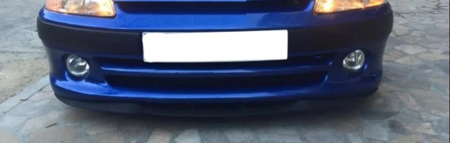 Универсальная губа для переднего бампера Peugeot 106 GTI CUPRA R 3 шт. диффузор черный