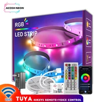 tuya led strip lights183060 ledsm rgb led lights with 44keys remote control flexible led night lighting for home room d%c3%a9cor