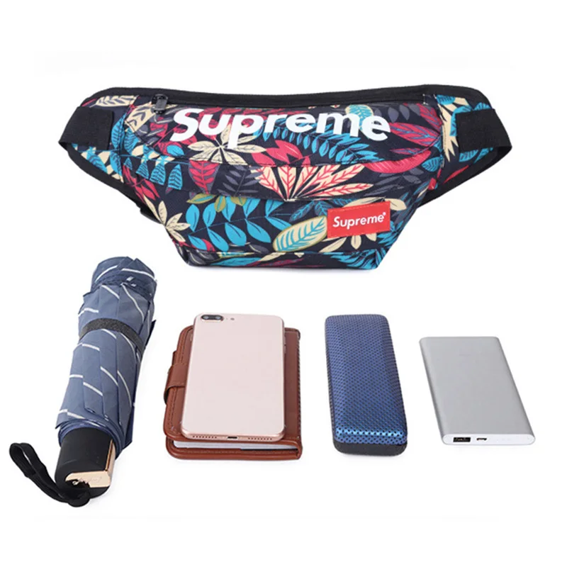 

Supreme waist bag chest bag tide brand messenger bag student shoulder bag mobile phone small bag men and women chest bag Korean