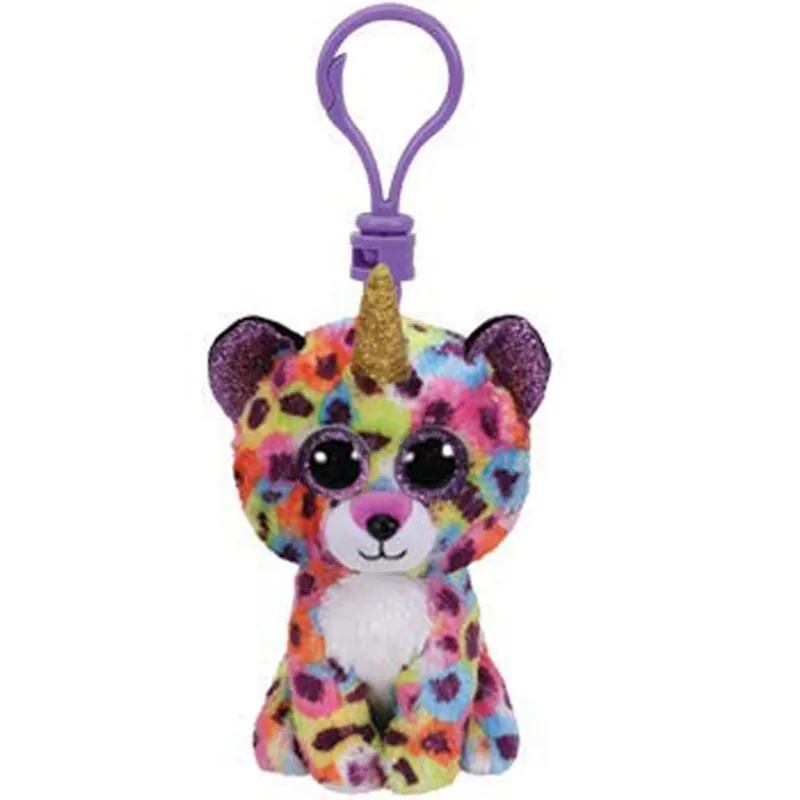 Giselle The Leopard Ty Beanie Младенцы плюшевый брелок в виде собаки Единорог Пингвин Леопард Сова Обезьяна клип игрушки 10 см Paw Patrol серии Скай скалистый щебень погоня - Цвет: Giselle The Leopard