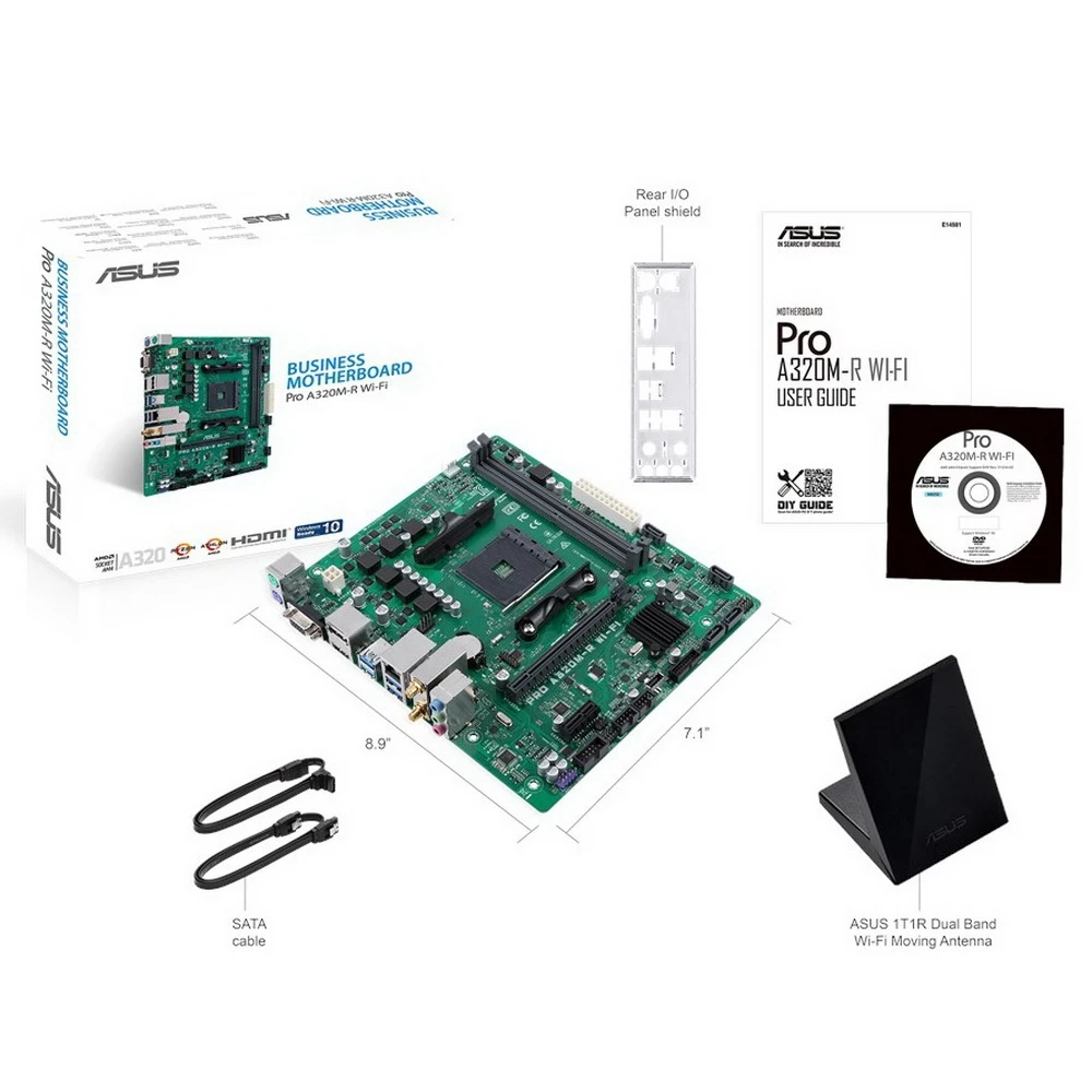 Материнская плата ASUS PRO A320M-R WI-FI/CSM | Компьютеры и офис