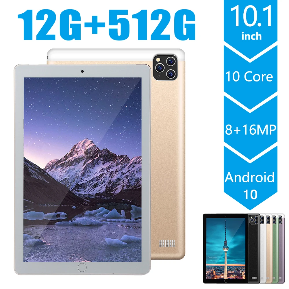 

10" Tablet PC, Pro Android 10.0, 512, 12GB Ram 10.0GB Rom, Dual Talk, GPS, Bluetooth, Google Play