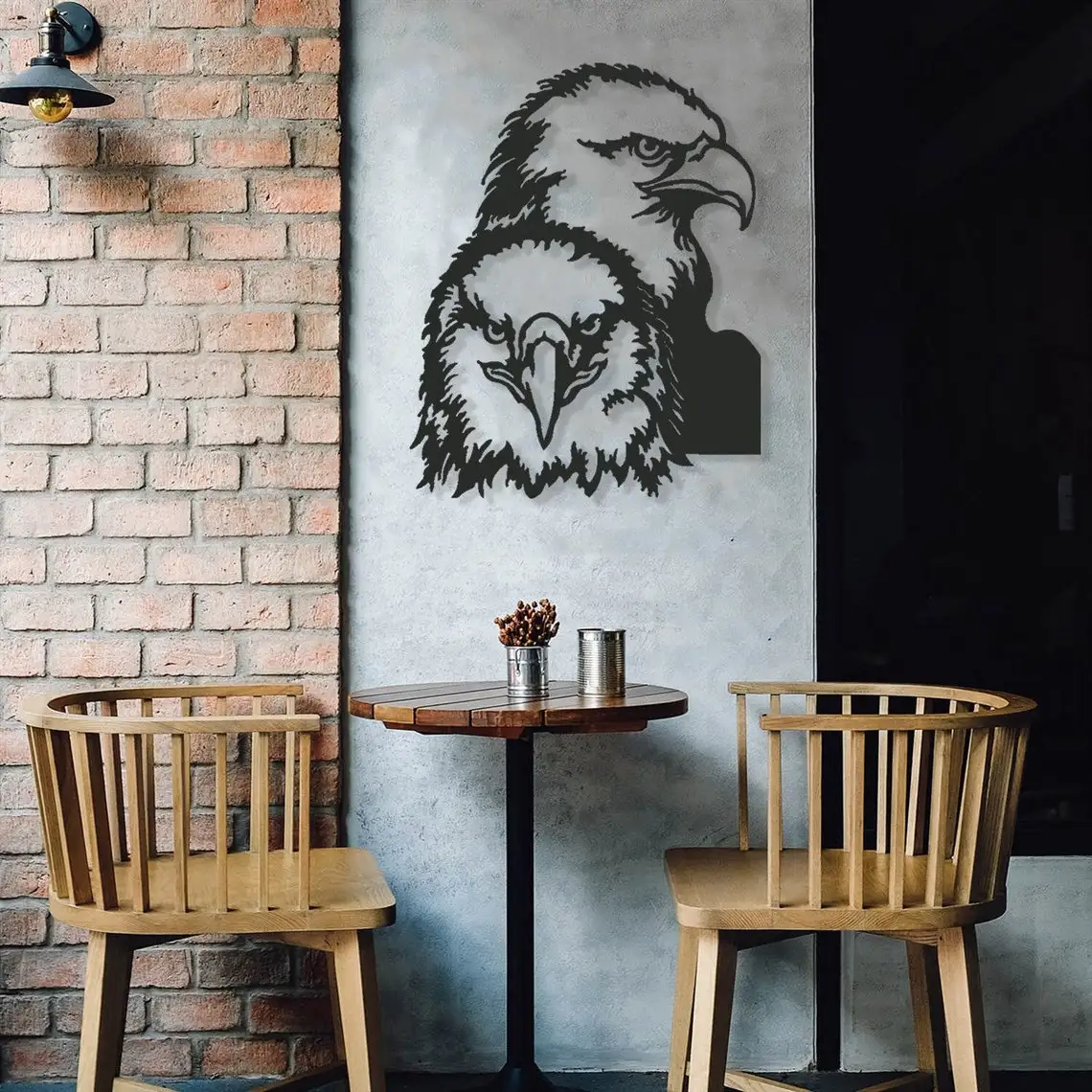 Aigle arte de pared de Metal, decoraci&oacute;n de pared &uacute;nica, decoraci&oacute;n moderna para el hogar, arte de pared de mujer, decoraci&oacute;n de pared moderna, arte de pared para sala de estar-1