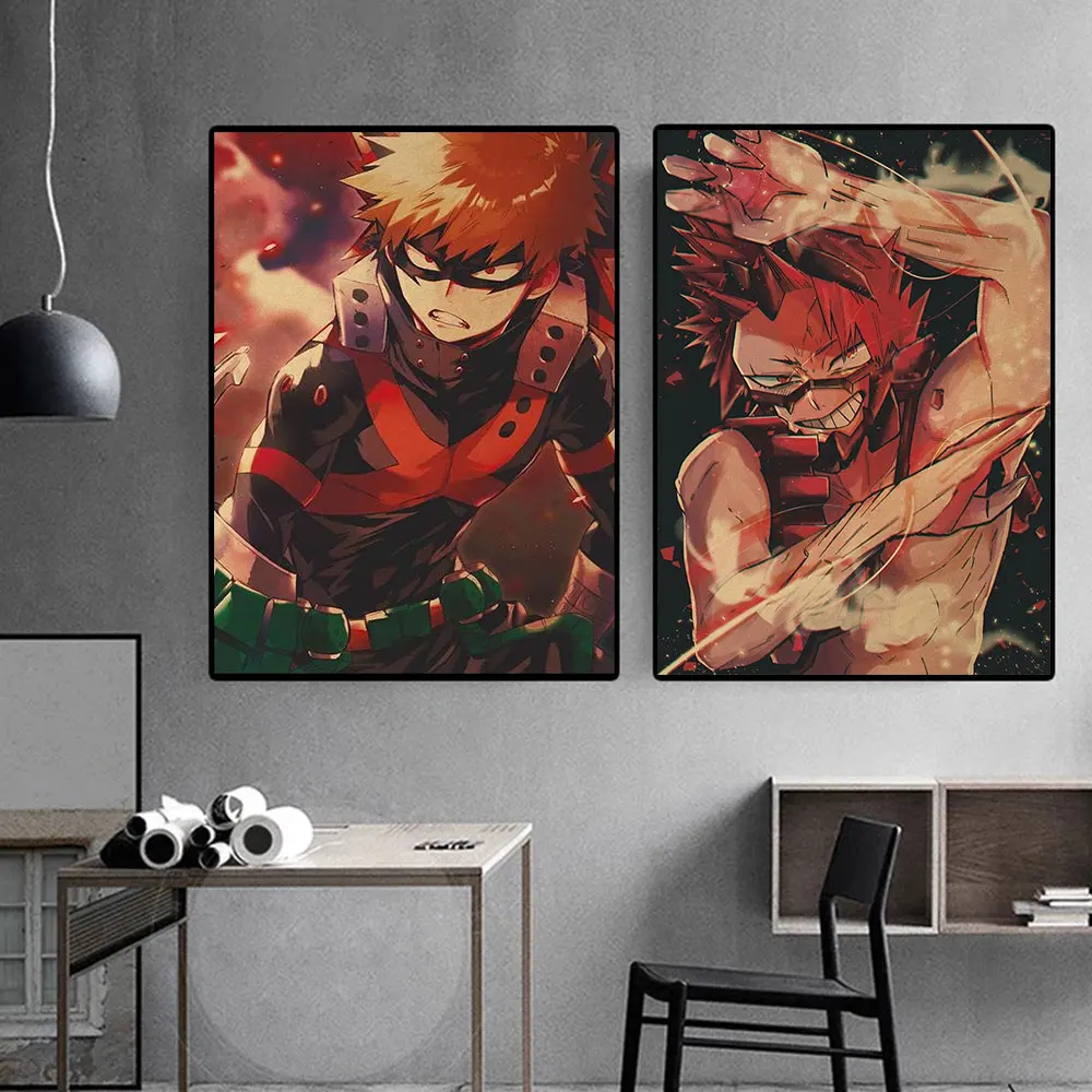 

Anime My Hero Academia Canvas Painting Wall Art Kirishima Eijiro Posters Print Pictures for Living Room Home Decoration Cuadros