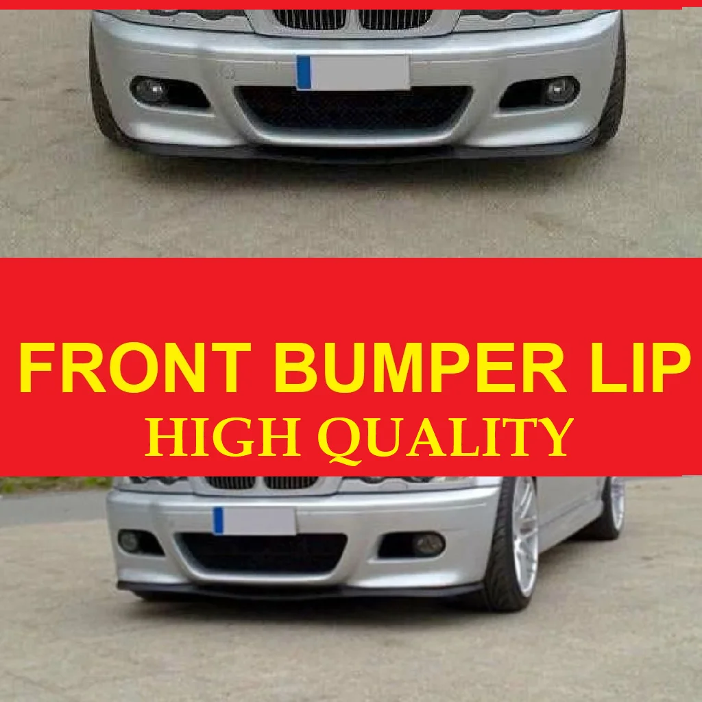 Для BMW 3-Series E46 M M3 CUPRA R универсальная губа переднего бампера 3 шт. диффузор черный