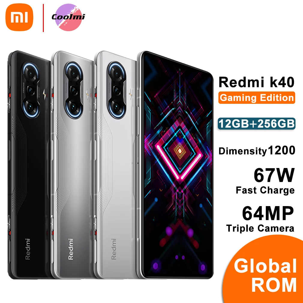 Игровой Смартфон Xiaomi Redmi K40 с глобальной прошивкой 12 Гб 256 ГБ 1200 дюймов