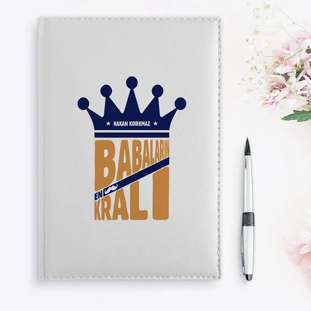 

Персонализированный белый кожаный Органайзер babalarыn King Design 2020-1