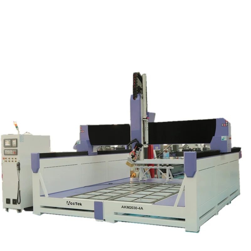AccTek Big Workingarea Customized Lower Table CNC Router with Auto tool Change Systerm for Wood Plastic 3D Cutting Engraving