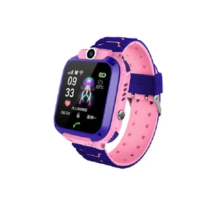 fashion q12 kids smart watch ip67 waterproof sos camera phone 2g sim card voice call lbs location child clock smartwatches gift free global shipping