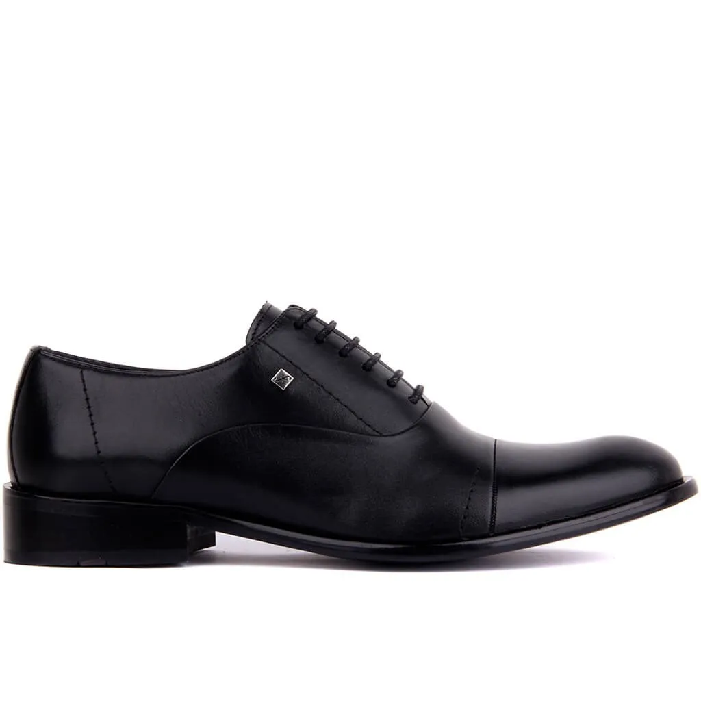 Fosco-черная кожаная неолитная Мужская Классическая обувь | Обувь