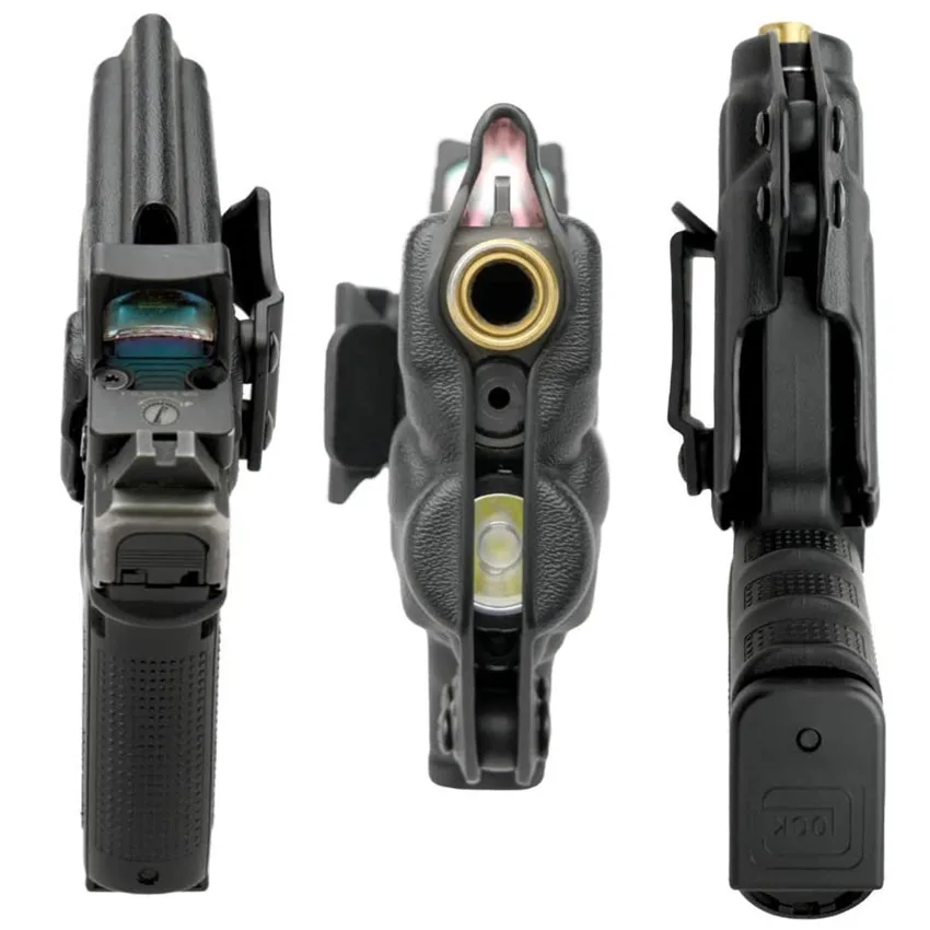Карбоновое волокно kydex кобура IWB внутренний пояс для Glock G19 G25 G32 G23 G45 Mos Gen 3 4 5 Streamlight