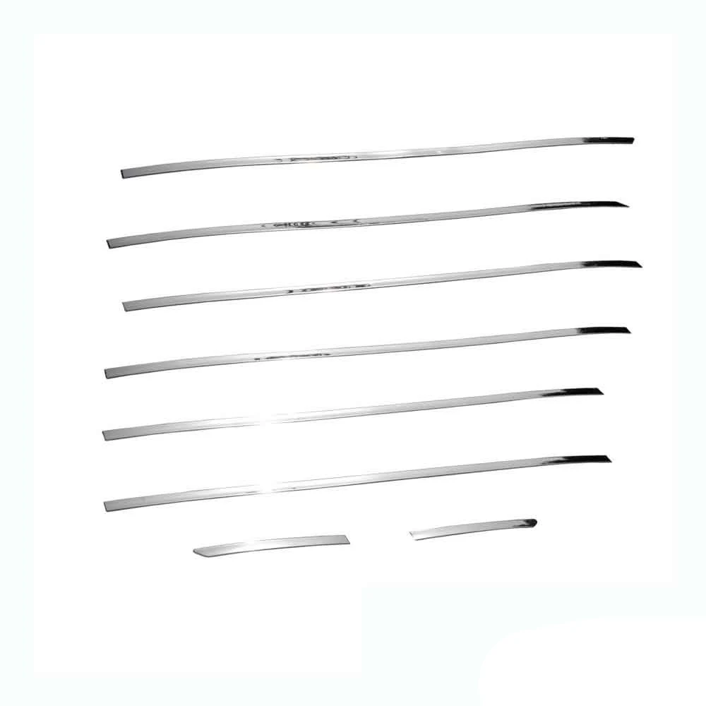 

Ford Tourneo Custom Chrome Glass Bottom Trunk Lid Cover 8 Piece Long Chassis Stainless Steel (2012-)