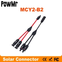a pair of 20a waterproof solar panel solar connector ip67 4mm solar panel adaptor cable with female and male connectors