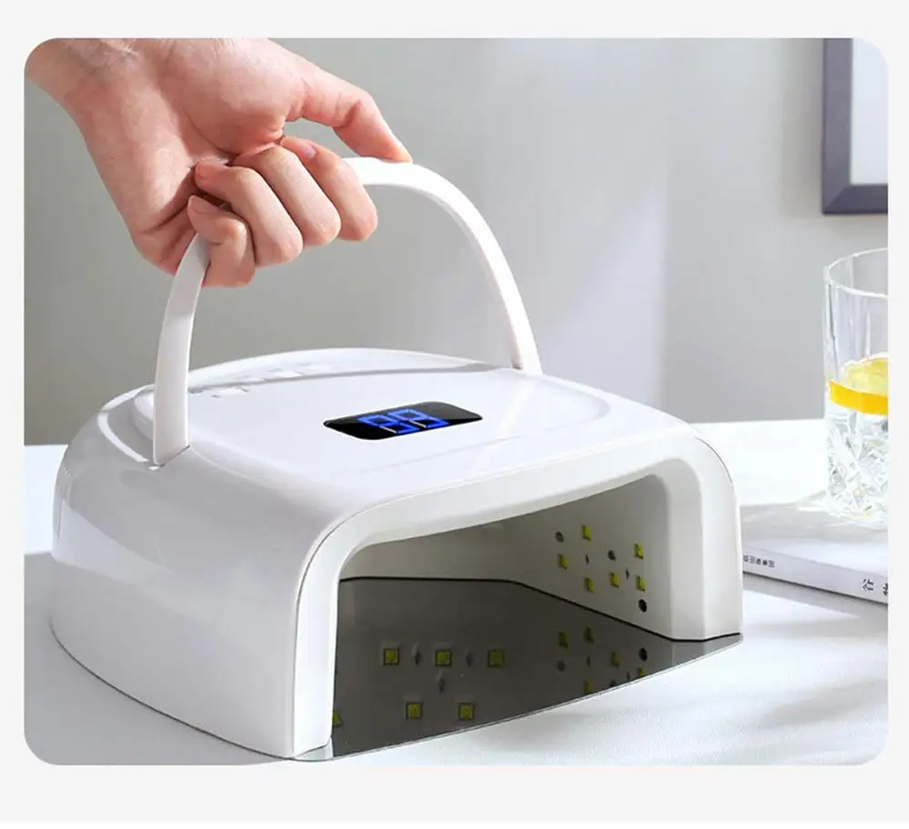 60W УФ лампы для ногтей аккумуляторный светодиодный Сушилка Портативный